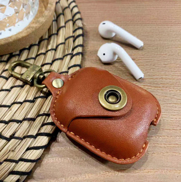 AirPods Leather Protector - Elegant Shockproof Case