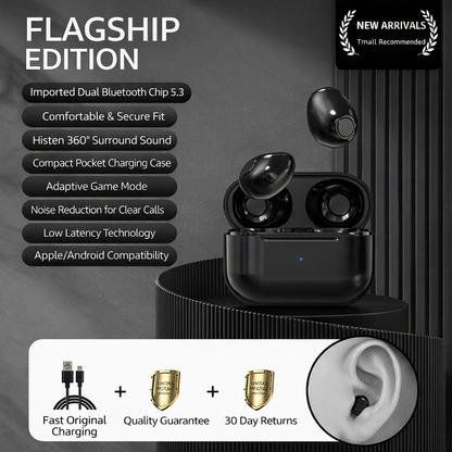 Mini Pro4SS Invisible True Wireless Bluetooth Earbuds