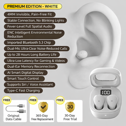 Mini Pro4SS Invisible True Wireless Bluetooth Earbuds