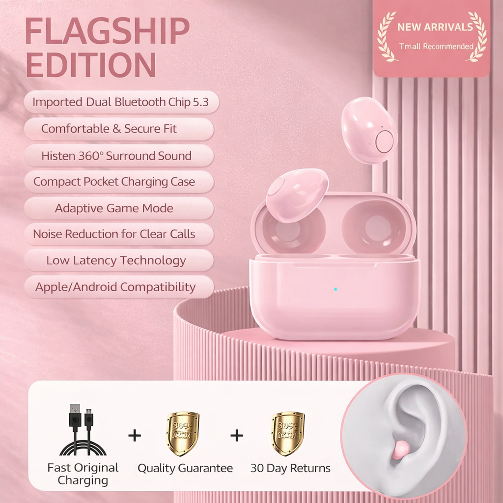 Mini Pro4SS Invisible True Wireless Bluetooth Earbuds