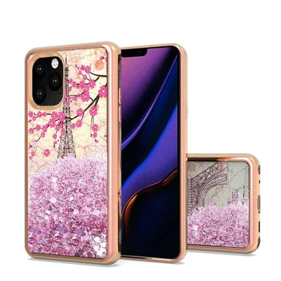 iPhone 11 PRO Design Water Quicksand Glitter Case