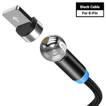 360° Magnetic Charging Cable for iPhone and Android