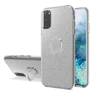 Samsung S20 Shimmering Ring Stand Case Cover