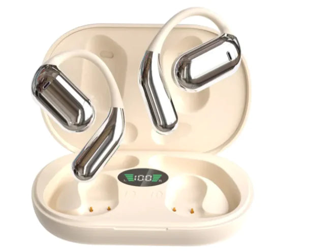 Ear-Mounted Bluetooth Headset with LED Display